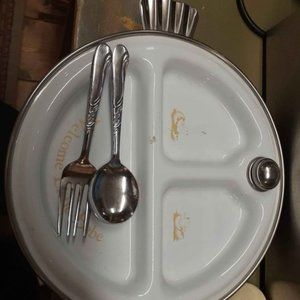 Vintage Baby Divided Warming Plate